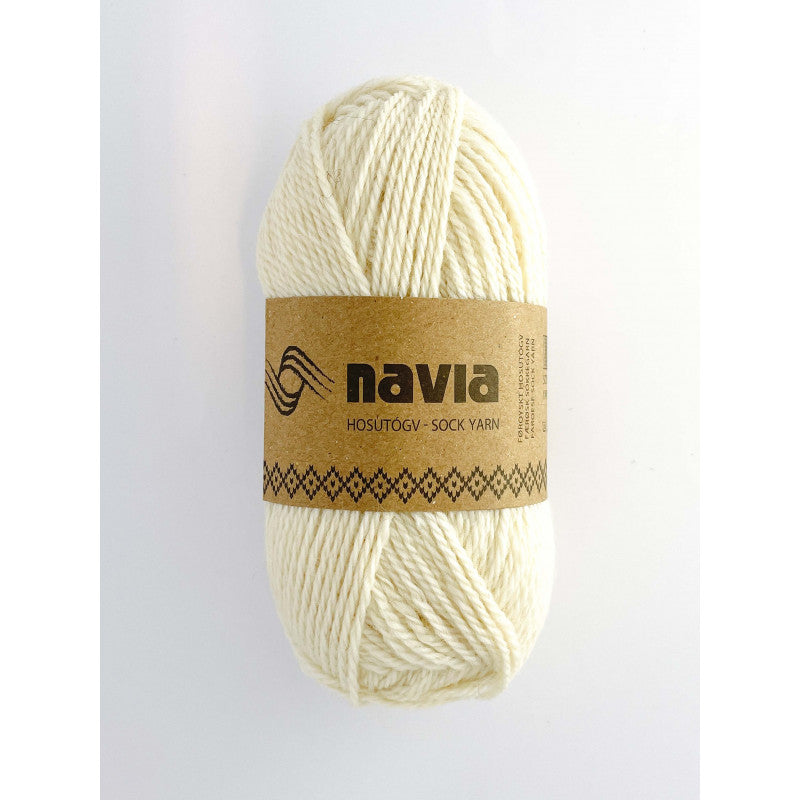 Navia sokkegarn - Hvid 501