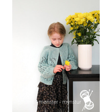 Cardigan med hulmønster