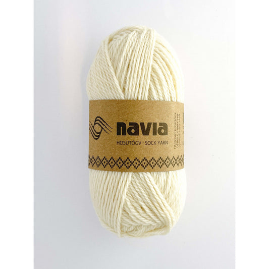 Navia sokkegarn - Hvid 501